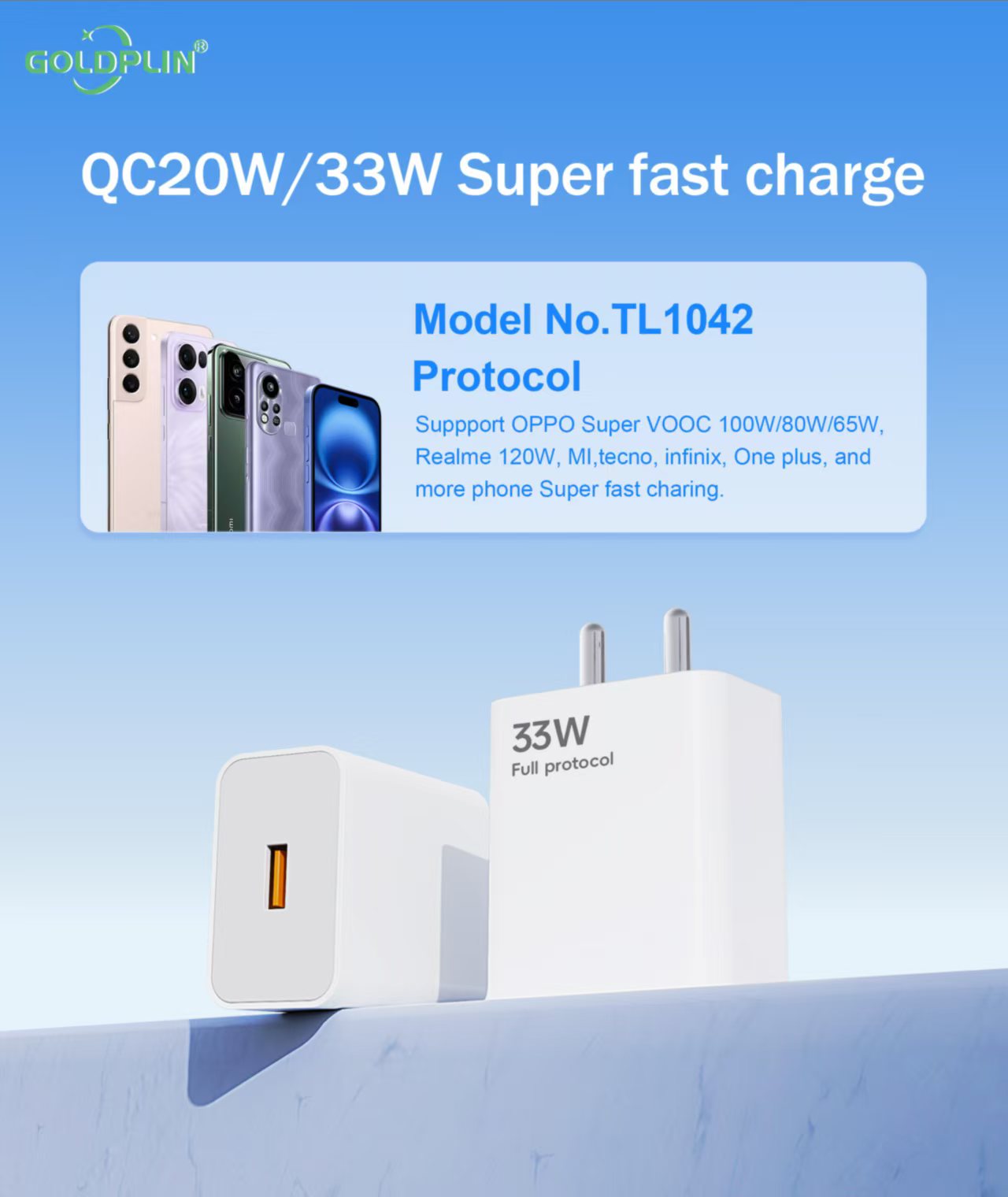 Goldplin TL1042. PD25w/PD20w/QC20W