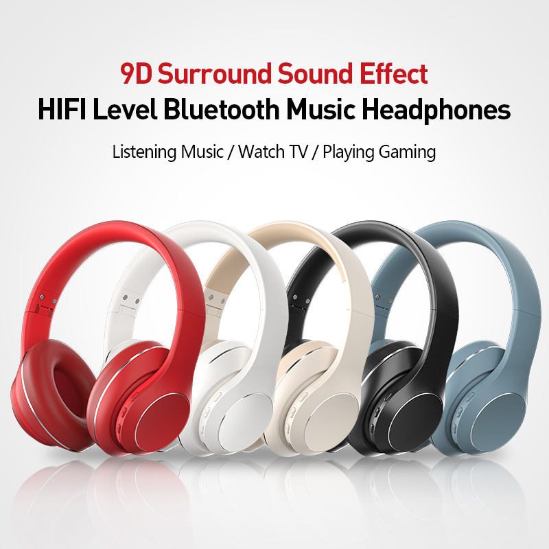 MANHA BH1 Hot Sales Foldable HI-FI Wireless Smart Noise Cancelling Bluetooth V5.3 Headphones for MP3 Music Sports