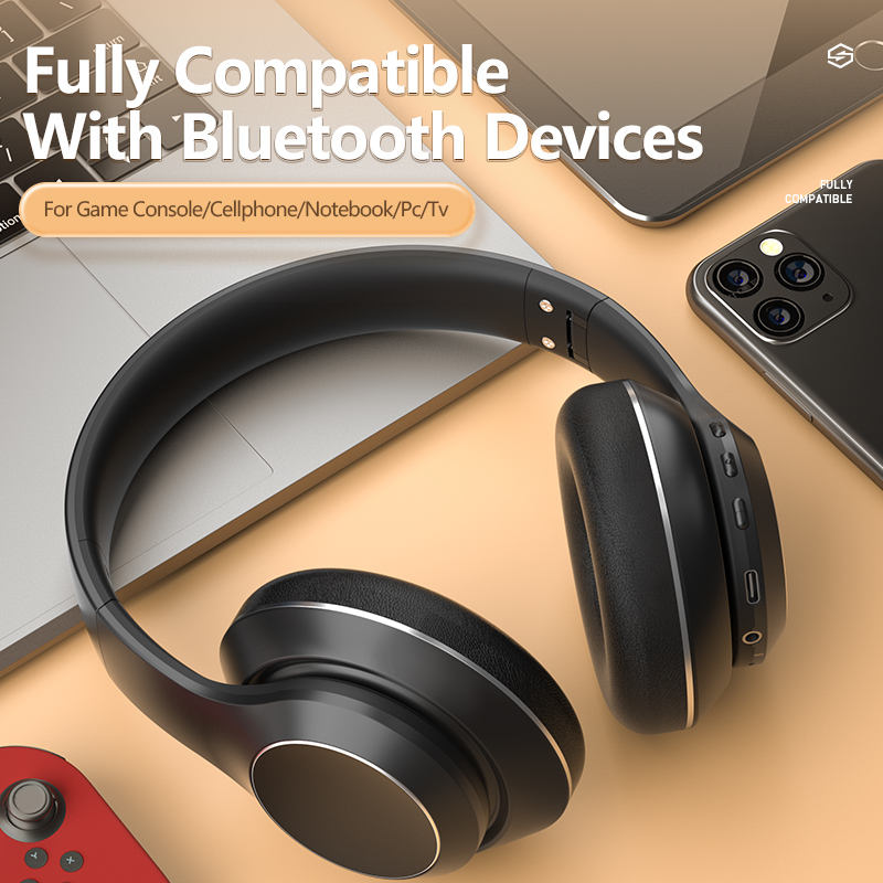 MANHA BH15 for Mobile Phone Gaming Computer Headset Headphones Wireless Bluetooth Type C Headphone With Microphone