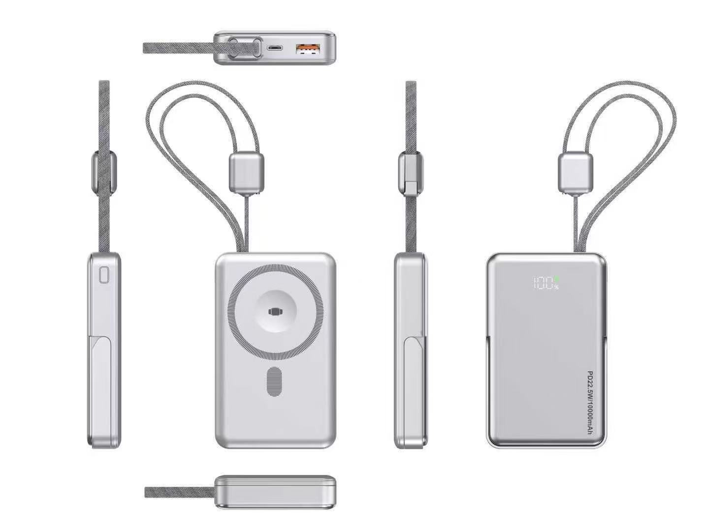VIEREX--Power Bank--VP15W--10000MAH--MagSafe Power Bank--MagSafe for watch and mobile