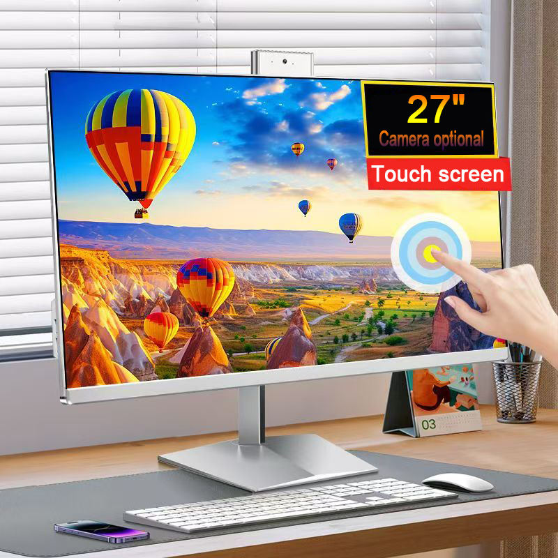 NZPAL Office 27 Inch Desktop PC I3 I5 I7 16G DDR4 512G 1TB SSD All in One Computer RTX3050 8G Graphics Card for Gaming