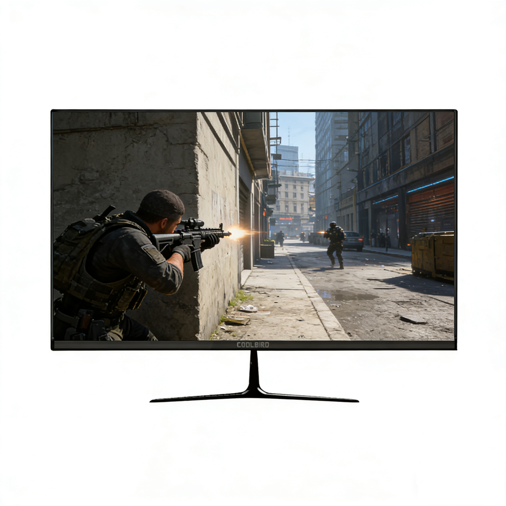 COOLBiRD 27 Inch 2K Gaming Monitor 180Hz Refresh Rate HDMI VGA Ports Flat Black Screen for PC Desktop Computer Gaming
