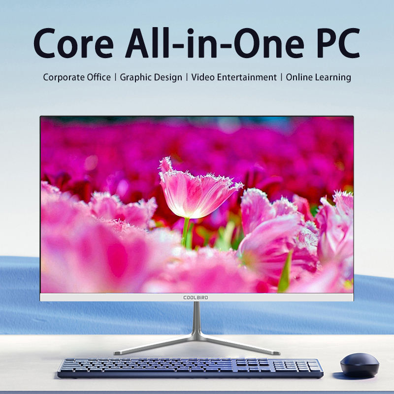 COOLBiRD Cheap Business All-in-One 19/22/24 Inch Curved LCD Intel Core I3 DDR3 SSD New OEM Fullset AIO Desktop PC Barebone Syste