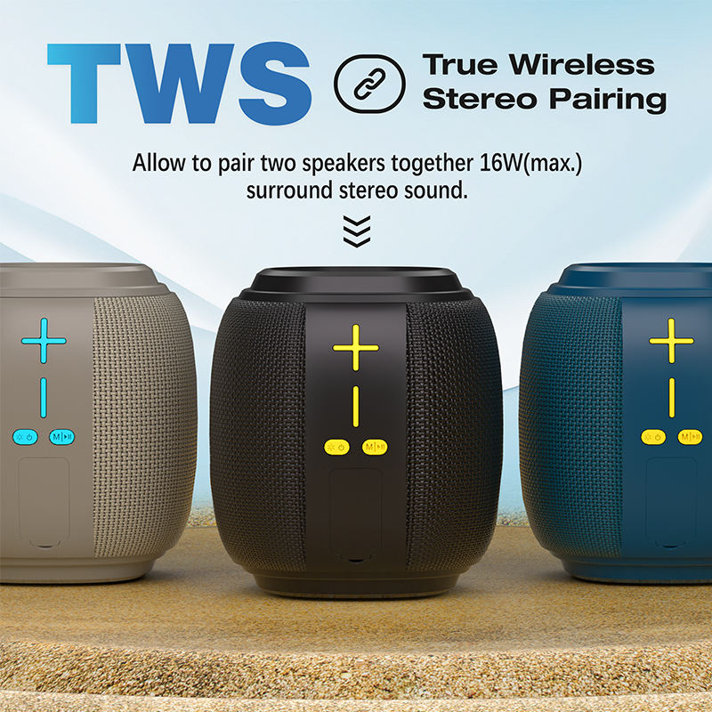 Casun 001 Portable Outdoor Fabric Wireless Bluetooth Speaker Waterproof Party Speaker Blue Tooth With Custom Led Logo