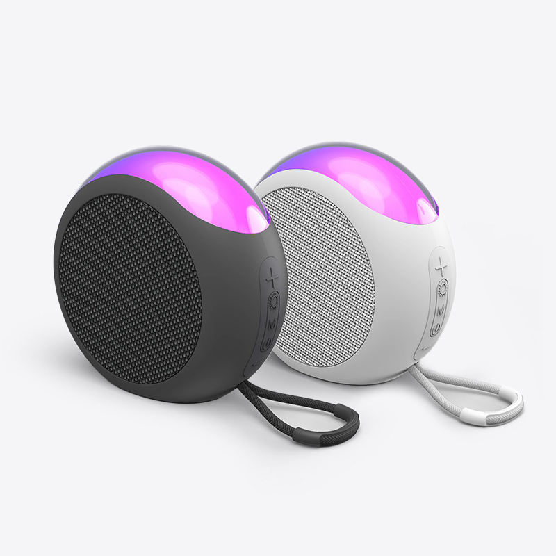 Casun 007 Portable RGB LED Lighting True Wireless Speaker Type-C Charging Lanyard Bluetooth Speaker