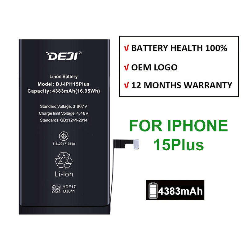 Huidafa 002 A3096 Standard Battery for Batterie iphone 15 Plus Mobile Phone Battery Sticker