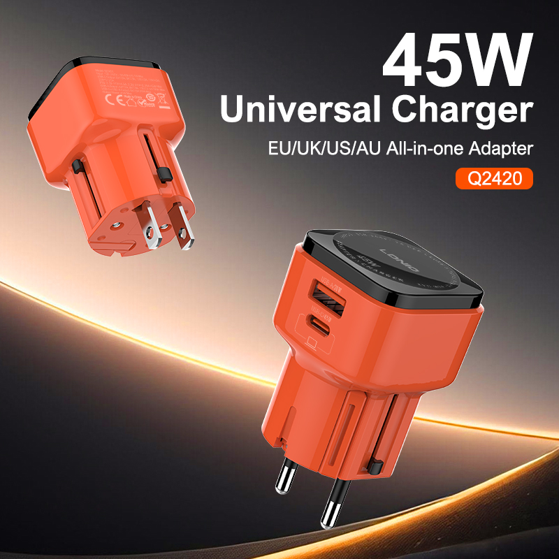 LDNIO--Charger--Q2420-"GaN45W  All-in-one Adapter"