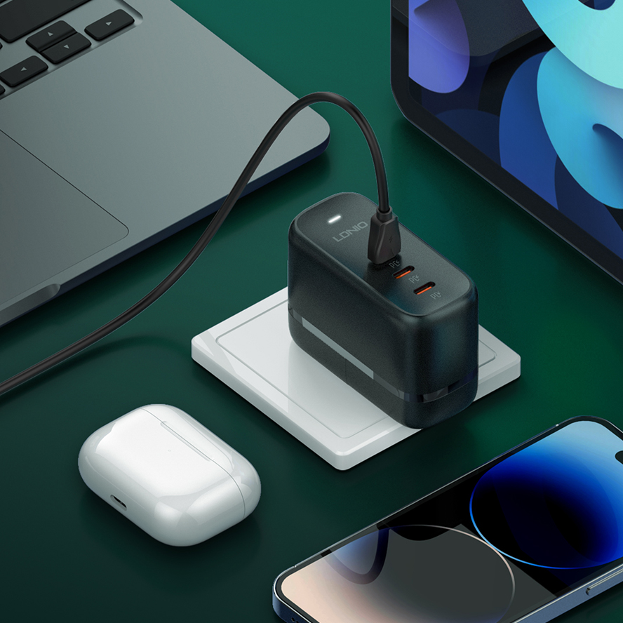 LDNIO--Charger--Q367	"65W GaN Technology Support PPS/PD3.0/QC3.0/QC2.0/SCP/AFC and other fast charging protocols "