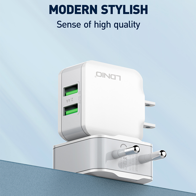 LDNIO--Charger--A2201	Euro/US plug with           2USB Ports