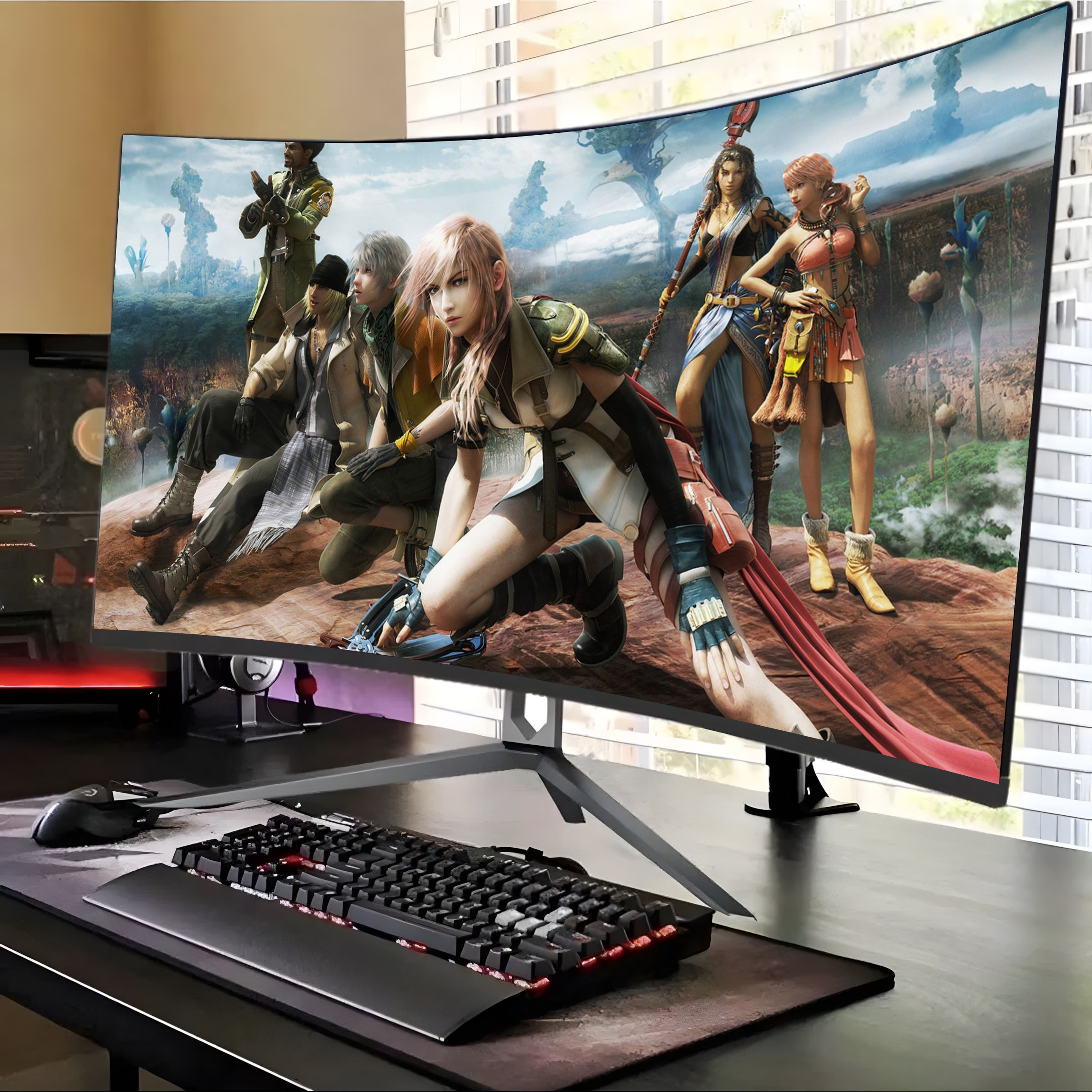 KSZN Rebekah Factory 21:9 Ultrawide Curved VA Studio Monitor 27 32 34 Inch Borderless Gaming Monitor Desktop UWQHD Lcd Monitors