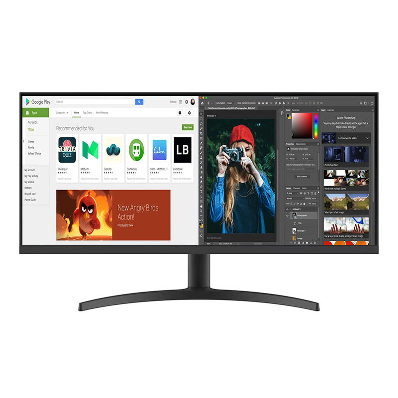 XRH Factory Direct 29'' Hairtail Screen Monitor 2560*1440 100HZ Flat IPS Panel Gaming Monitor with Fixed Stand