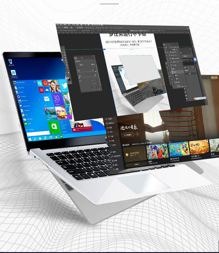 ZRC Brand New 14 Inch Slim Laptop From China Intel J5005 8+512GB for Personal & Home Use Stock Available