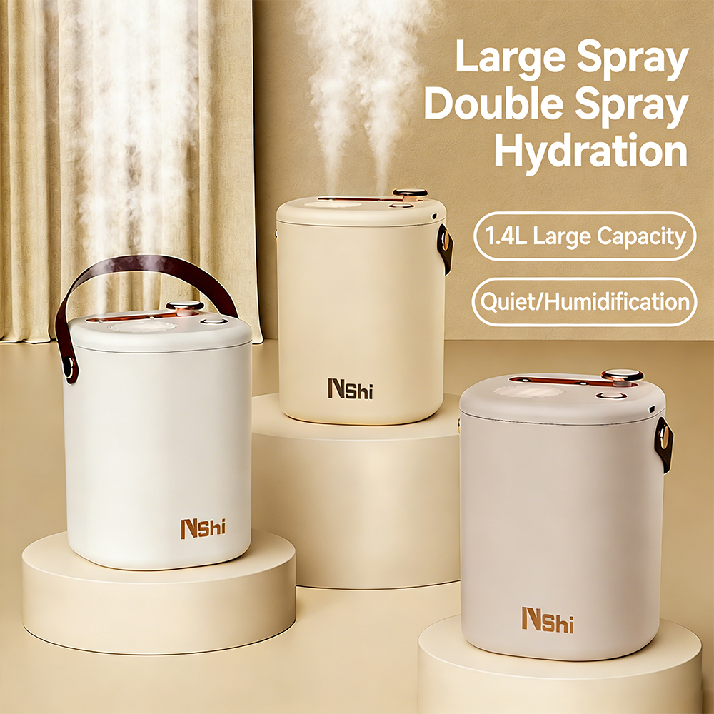 Portable Mini Humidifier 3 Mist Modes Super Quiet 1300ml Cool Mist USB Personal Desktop Outdoor Small Humidifier