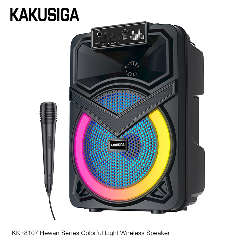 KK-8107 HEWAN colorful light wireless speaker
