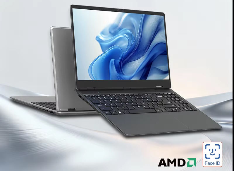 MJR 15.6 Inch Ultra-Thin Face ID Unlock AMD Ryzen 5 3500U 8G/16G/32G RAM 128G/256G/512G/1T SSD for Personal and Business Laptops