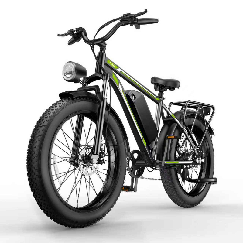 Mountain Electric Bicycle F26 20_4-Inch 48V-15.6AH Full Suspension Fat Tire Electric Bike Off Road for Adults