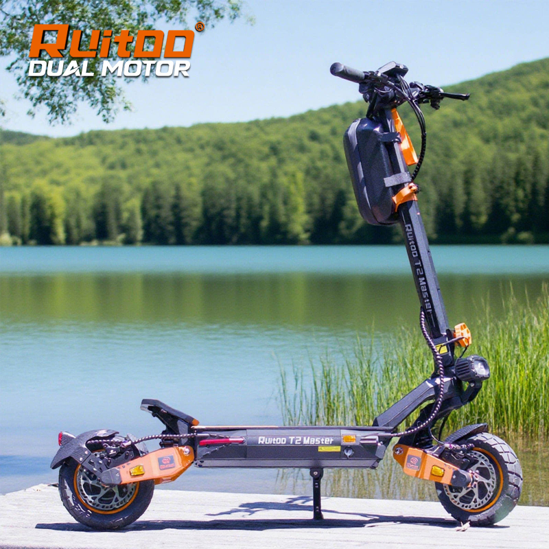 Ruitoo T2Master 2400W Dual Motor China Manufacturer Wholesale10 Inch Electric Scooter Powerful Adult Foldable Scooter Electric