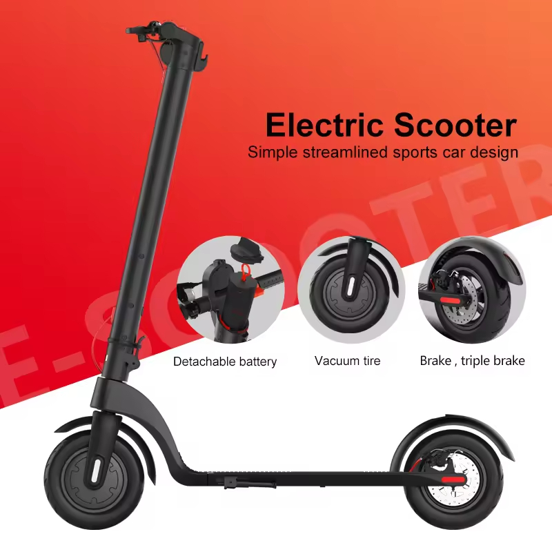 36V Two-wheel Aluminum Alloy Electric Scooter 10 Inch Adult Foldable Waterproof 1500W Motor 25km_h Max Speed