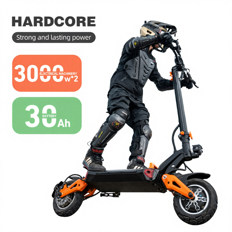 Off-Road Foldable Waterproof 40Ah Lithium Battery Dual-Motor for Portable Electric Scooter