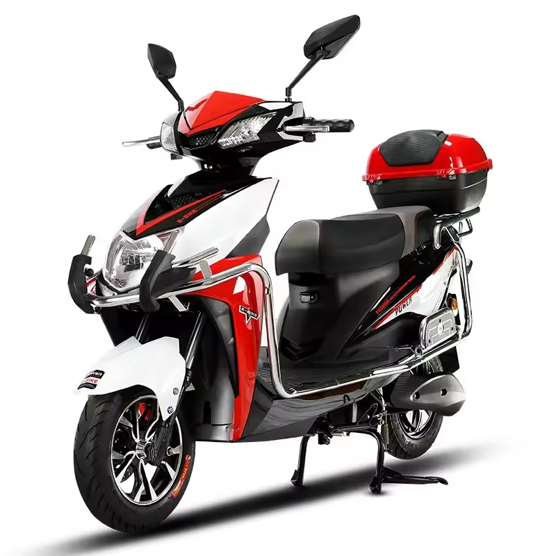 Wholesale High Power Electric Moped With Anti-collision Strip 1200W 1500W Electric Motorcycle for Delivery