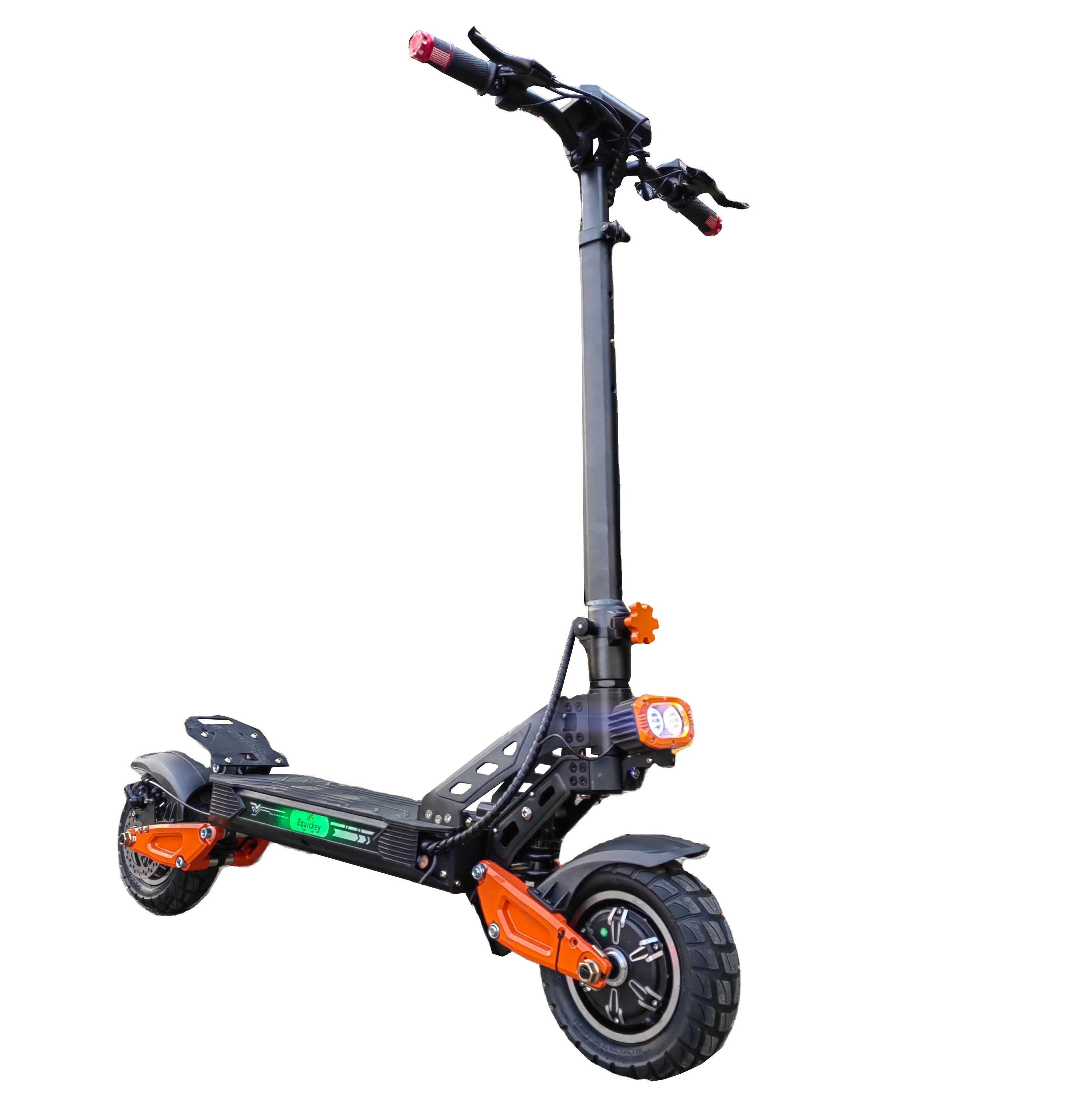 High Quality 52V2500W  Dual Motor Waterproof 10 Inch Tire Foldable Smart Motorcycle Electric Scooter in Europe Stock