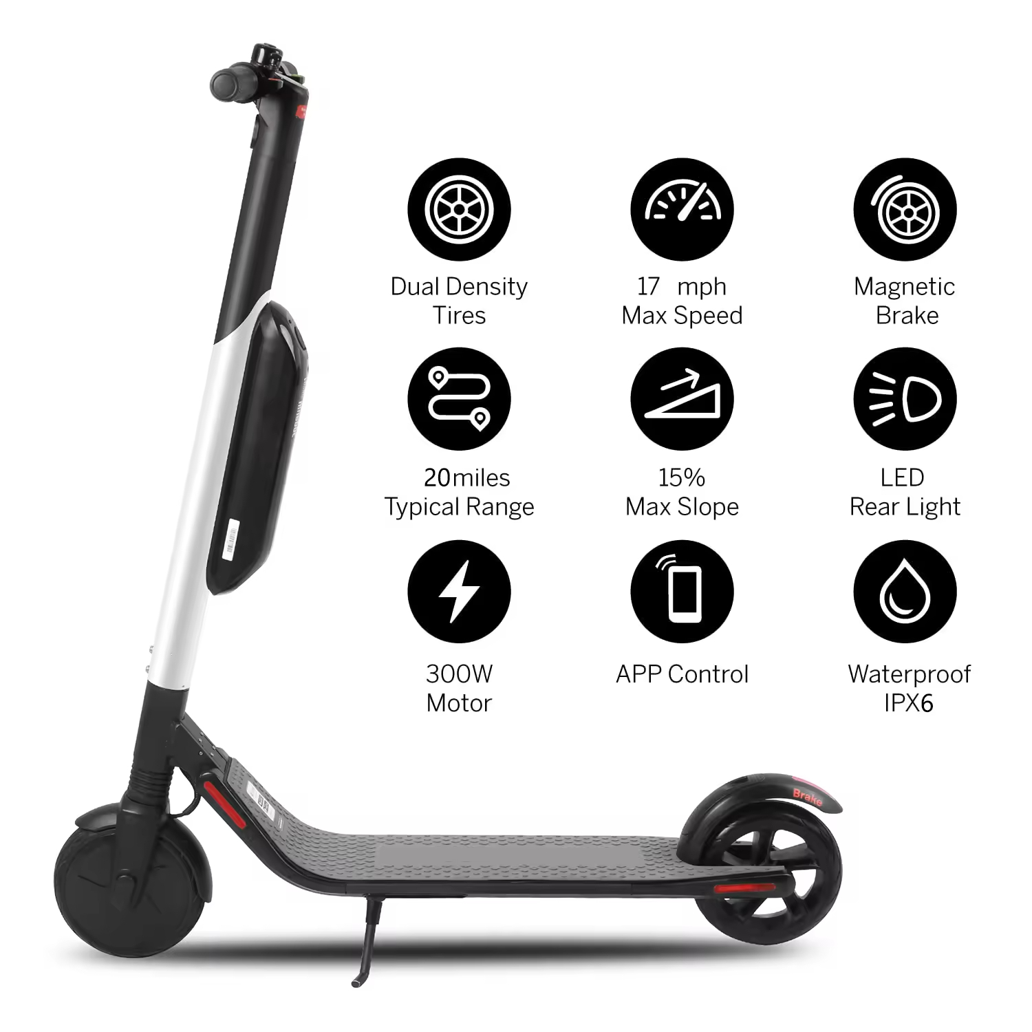 New High Quality 36V 10.4Ah 300W ES4 Foldable Electric Scooter LCD Display for App Control Aluminum Alloy Frame Adults