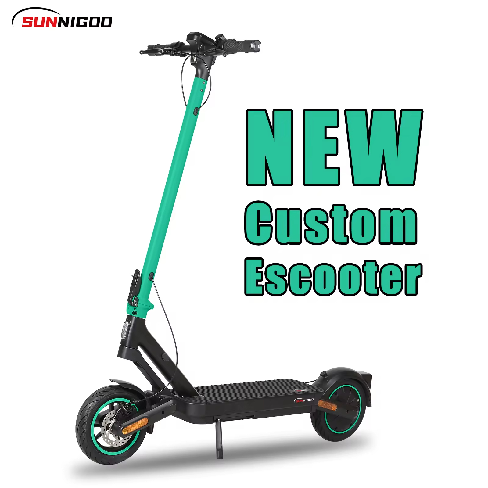 SUNNIGOO G1 500W 48V 10-15Ah Electric Scooter for Adults Customizable Color 120kg Load Capacity Foldable Design 40-60km Range