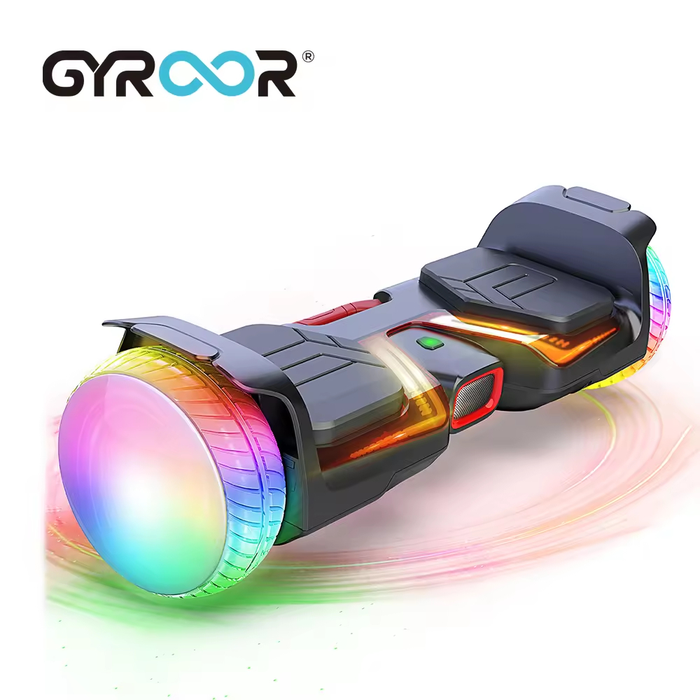 For Gyroor New Release 6.5inch Electric for Hoverboard Scooter with Cool Lighting CE and ROHS Certified Smart Type Max Load