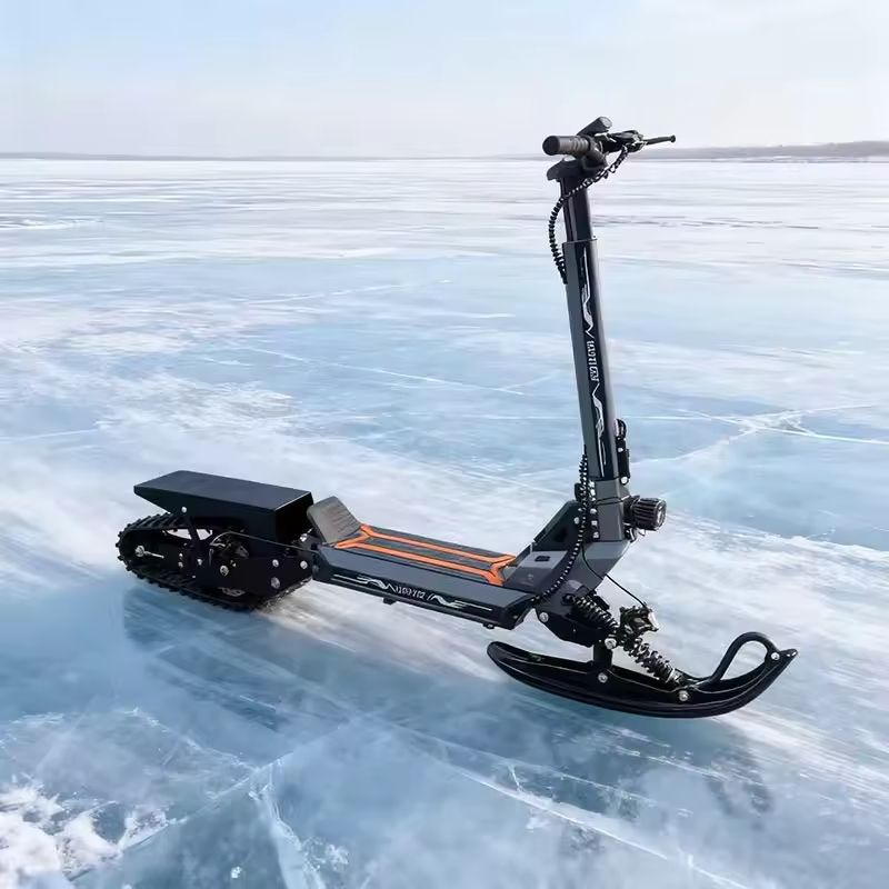 Kangshi Electric 48V Dual-Purpose Snowmobile 40km_h Speed 120kg Load Capacity 20 Degrees Climbing Angle LCD Display Frost Steel