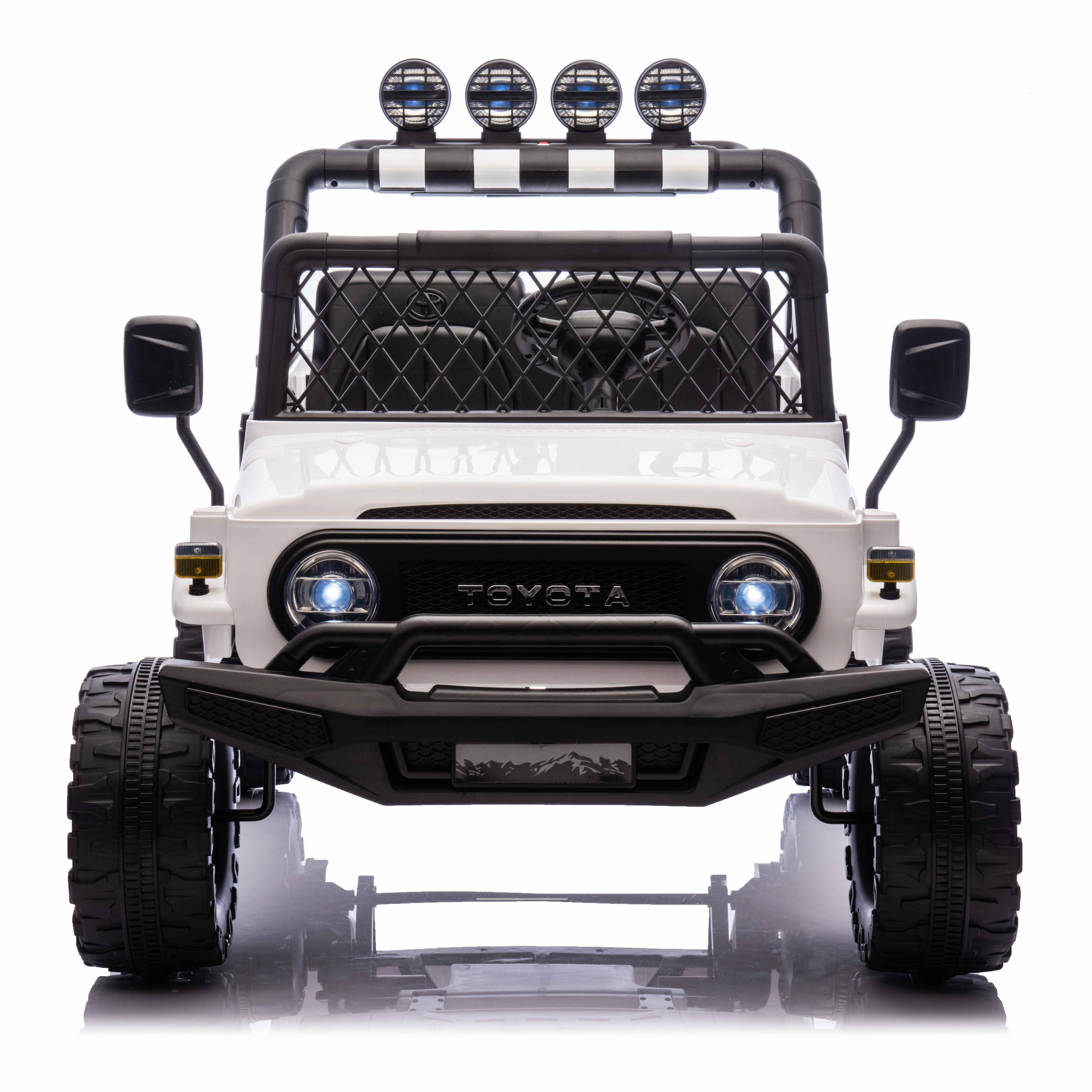 FJ 24V Battery-Powered Licensed 2-Seater Electric Ride-On Car for Kids 2 to 4 Years with Remote Control