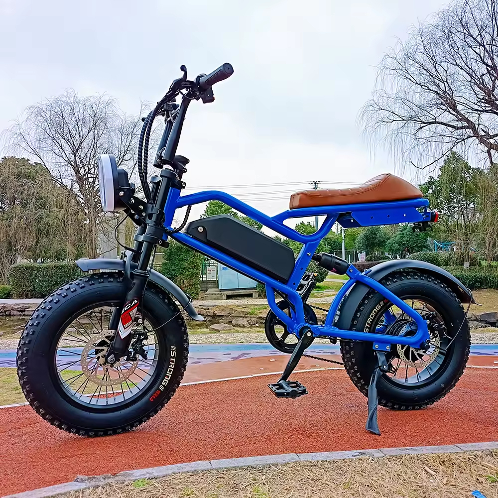 New Design Factory 500W Powerful Off Road City Ebike 16 Inch Fat Tire Electric Bike 40-60km Long Range Electric Mountain Bike
