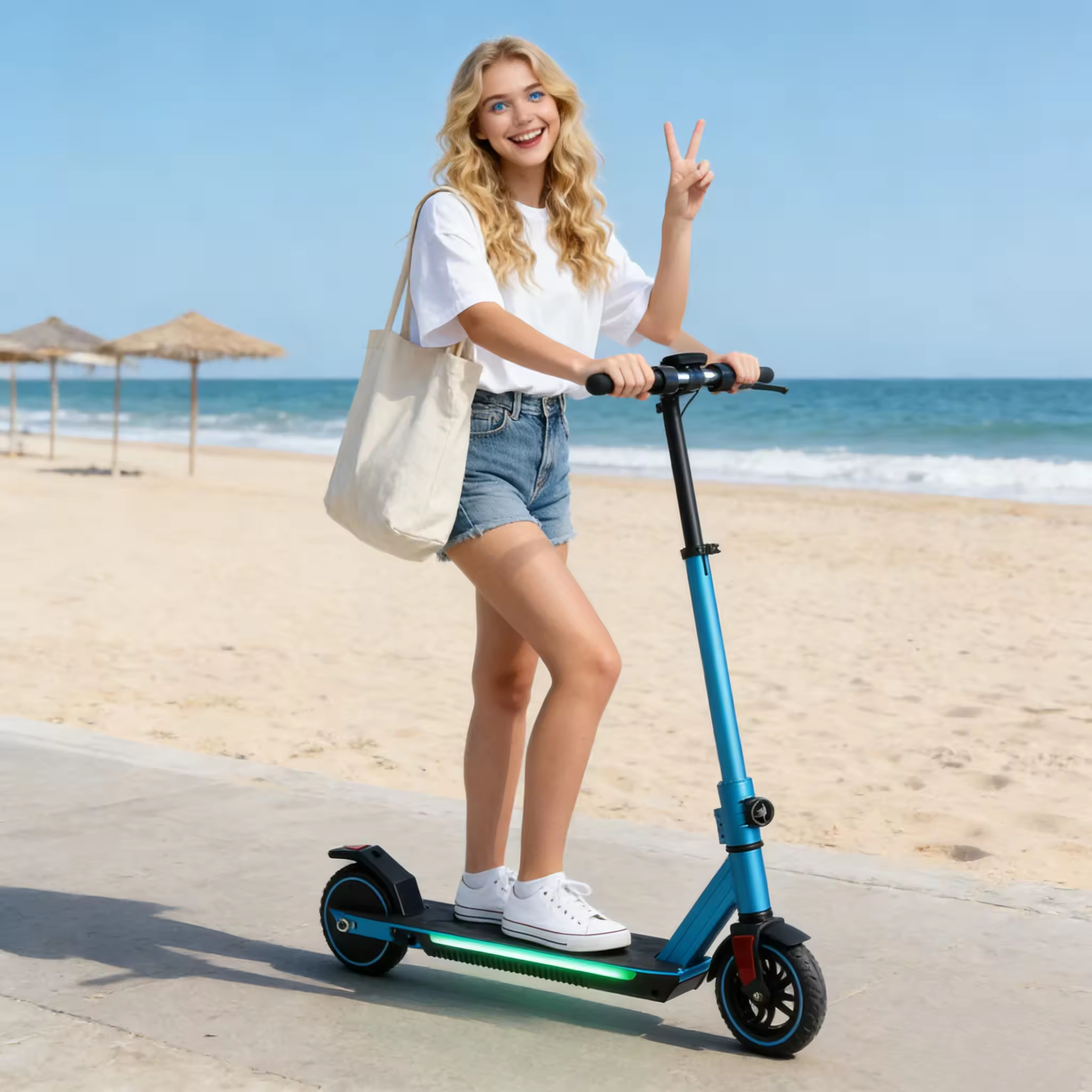 Manufacturer Kids' Electric Scooter with Waterproof & Shock-Absorbing Design  Lithium Battery, 2-Wheel  Fold Able & Telescopic