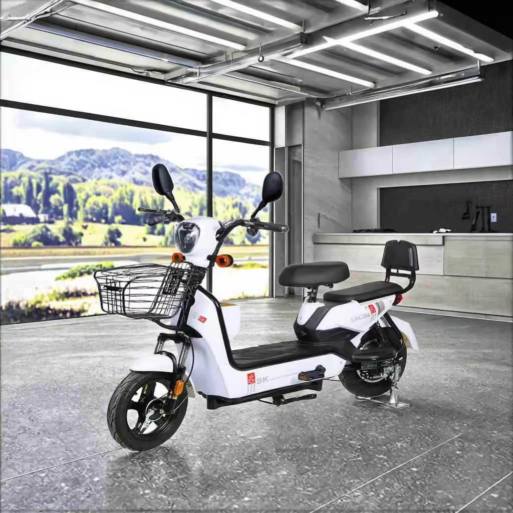 350W 48V Lead Acid Electronic Smart Electric City Bike Adults Leisure Foldable Rear Hub Motor LED Display 25km_h