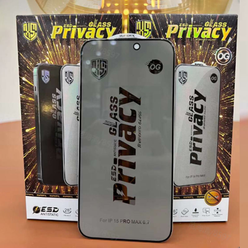 9h Anti-spy Og Anti-fingerprint 0.4mm Privacy Glass Tempered Glass Privacy Screen Protector For Iphone 11 12 13 14 15 16 Pro Max