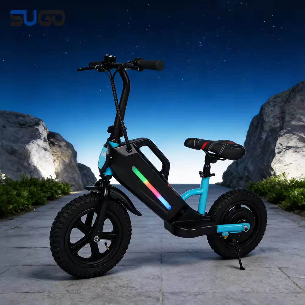 Eco-friendly Electric Kids Balance Bike 24V 180W Electric Dirt Bike for Kids with LED Light&Music