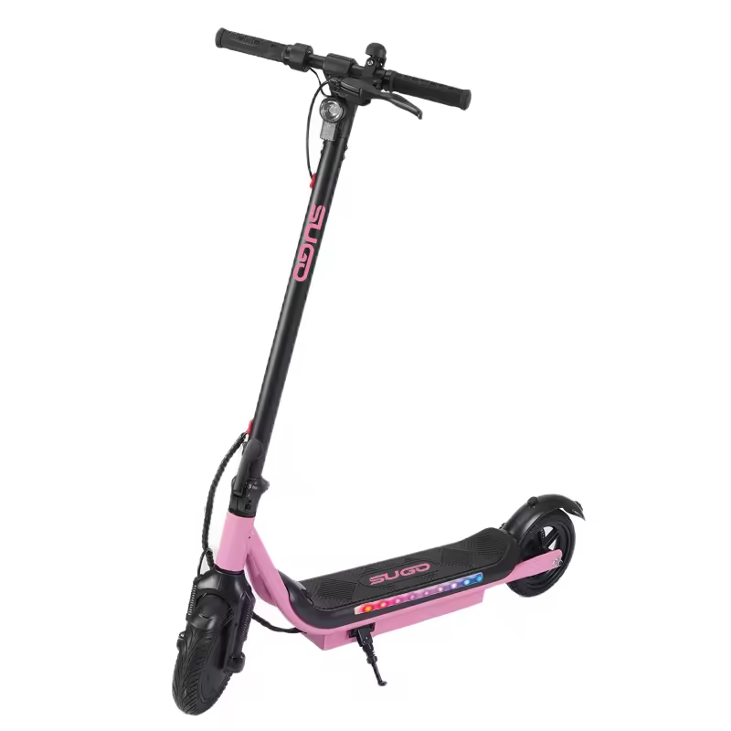 Pink Scooter Electric Front&Rear 8.5 Inch Solid Tyre Scooter Electric Adult with 36V 350W Brushless_Hub Motor