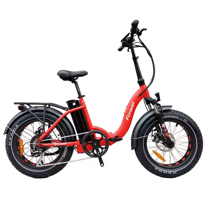 Chinese  Factory Price High Quality Electric Bike  500W 20Inch Fat Tire Ebike Fat Folding E-bicycle