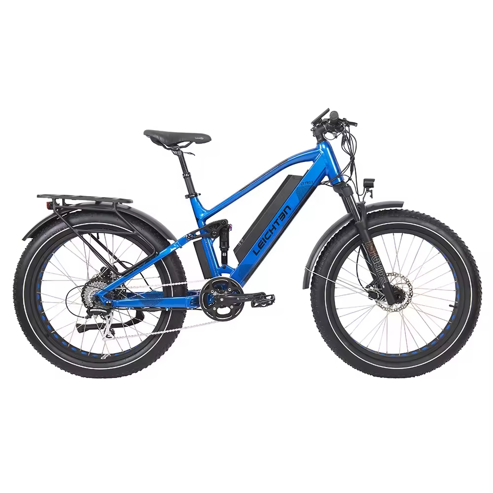 Fast E Bike Fat Tire Electric Bike 750w_1000w 48v Electric Bicycle Mountain Full Suspension E-bike Alloy Frame MTB Ebike