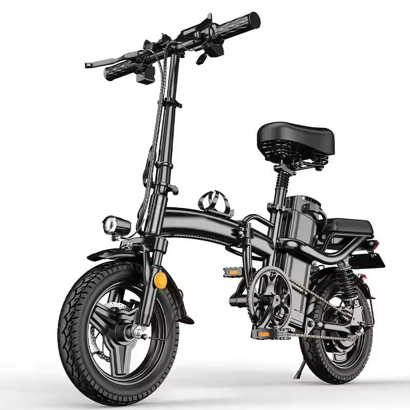 2024 Hot Sale Mini Size Folding Electric Bicycle 400W 48V 14 Inch Electric City Bike Foldable Electric Bike