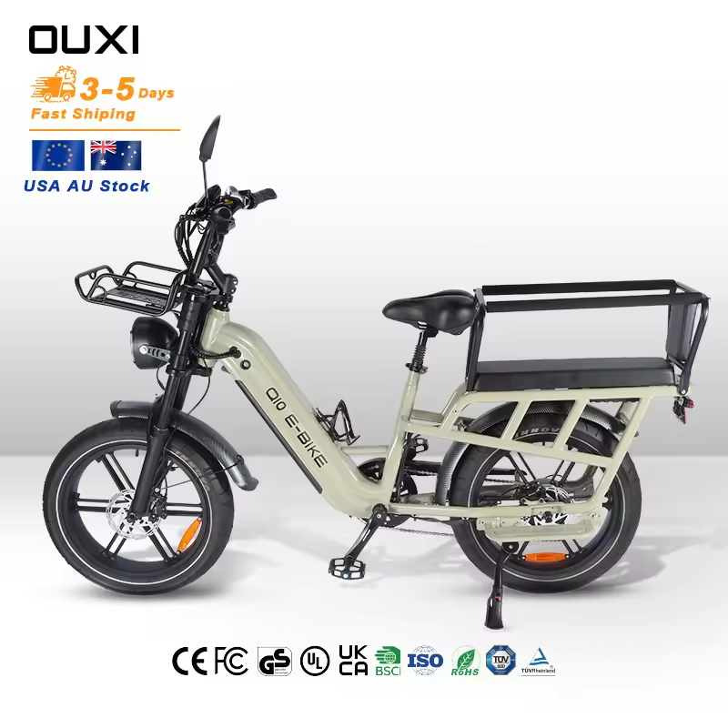 OUXI Australia Fat Bike Q10 Fat Tire Full Suspension Electric E Fatbike 20x4.0 Electric Fat Tire Tyre E Bike Ebike E-bike