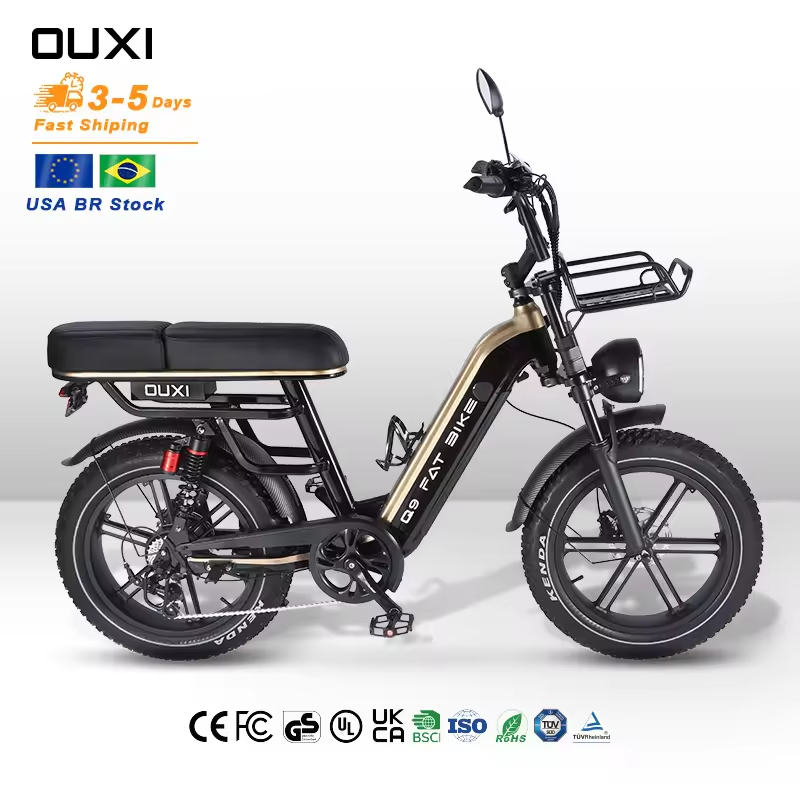 OUXI New Design Electric City Bike Electric Bicycle 48V 1000W 15AH Battery Brazilian Stock E Bike Bicicleta Electrica Q9