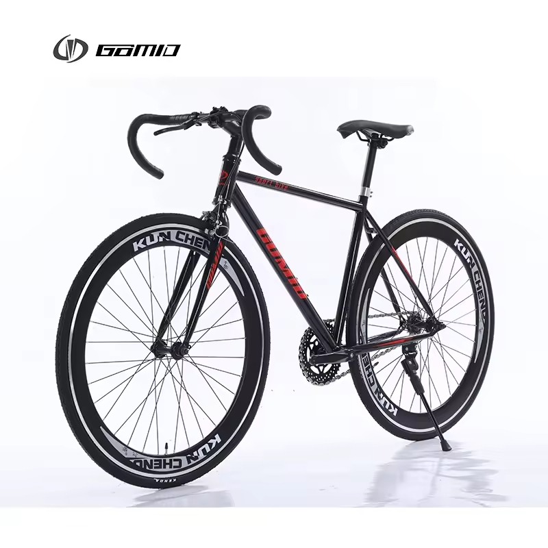 GOMID Racing Bike Fixed Gear Bike Custom Track Bicycle KENDA TIRE Bisiklet Single Speed Bicicletas Flip Flop Hub Gear Cycle