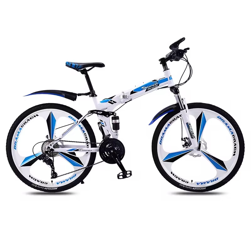 Mountainbike Full Suspension Folding Bike Wholesale Customized 24 26 Inch  High-carbon Steel Foldable Bicycle
