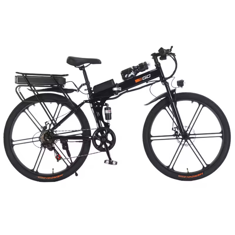 21-Speed 350W Brushless Motor 36V Electric Bike 50-60km Range 7 Colors Durable High-Carbon Steel Frame for Urban Mountain Use