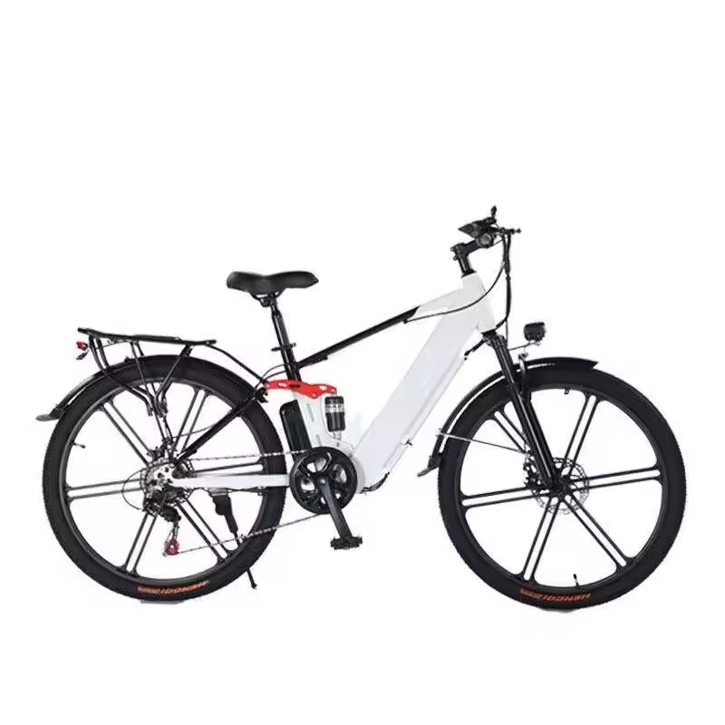 Wholesale Price 26-Inch Mountain Bike High Carbon Steel Frame Lightweight Electric Bicycle Lithium Battery Rear Hub Motor Adult