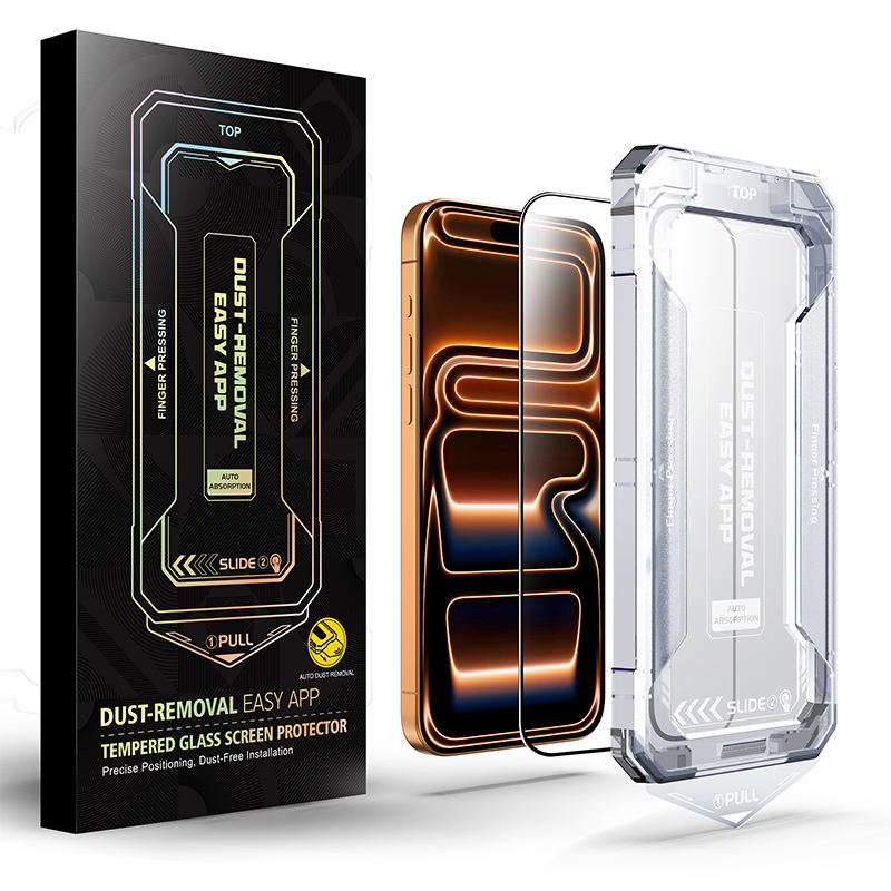 Tempered Glass Screen Protector For Iphone 17 Pro Max Dust-free 9h Hardness,Hd Clear Easy App 15 14 13 16 Bubble Free - Buy For