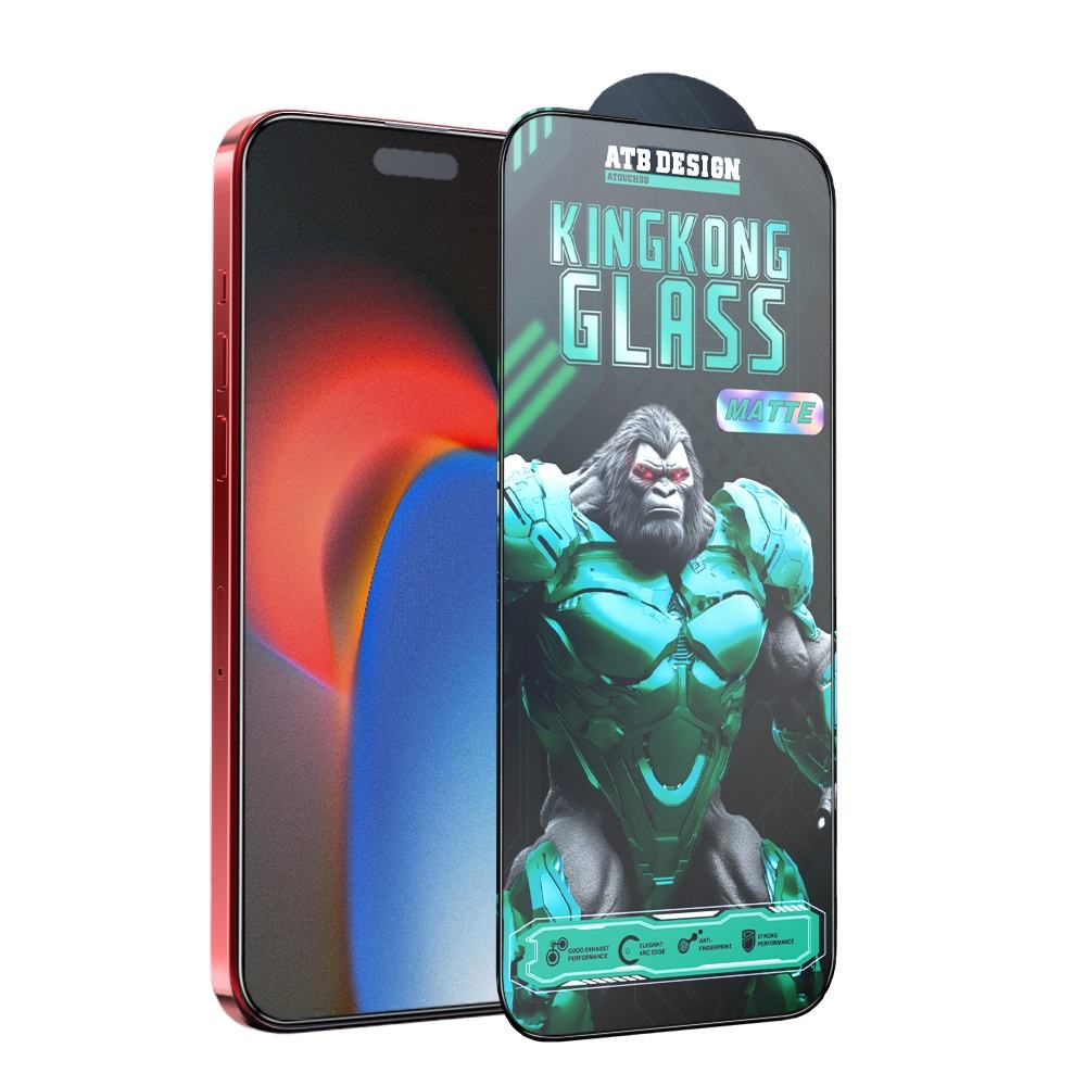Atb King Kong Armor Matte Fine Scrub Mobile Phone Full Cover Glass Tempered Glass For Iphone Screen Protector - Buy Polyvision M