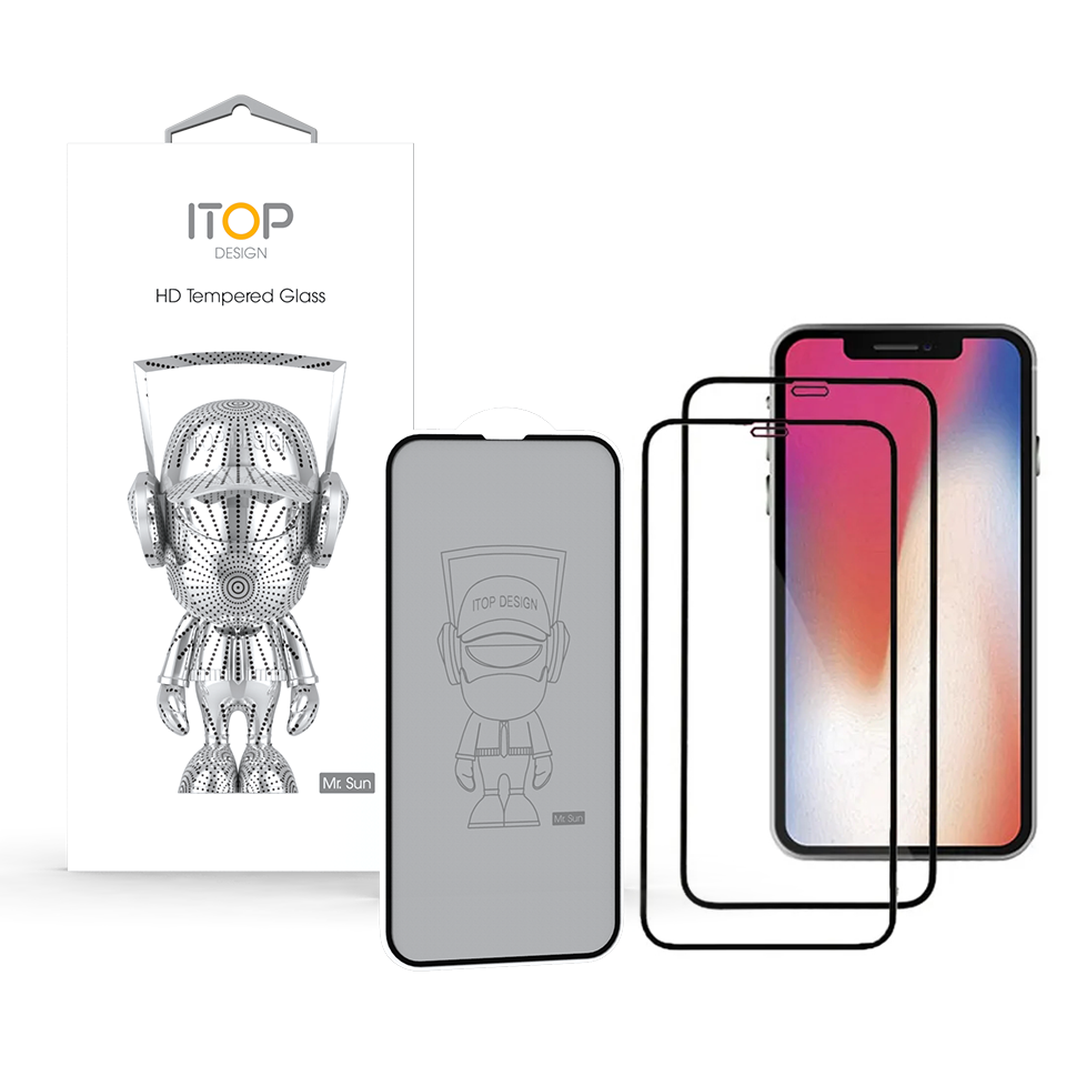 Itop Mr.sun Series High Quality High Aluminum Hd Tempered Glass Screen Protector For Iphone 15 14 13 12 11 - Buy Tempered Glass