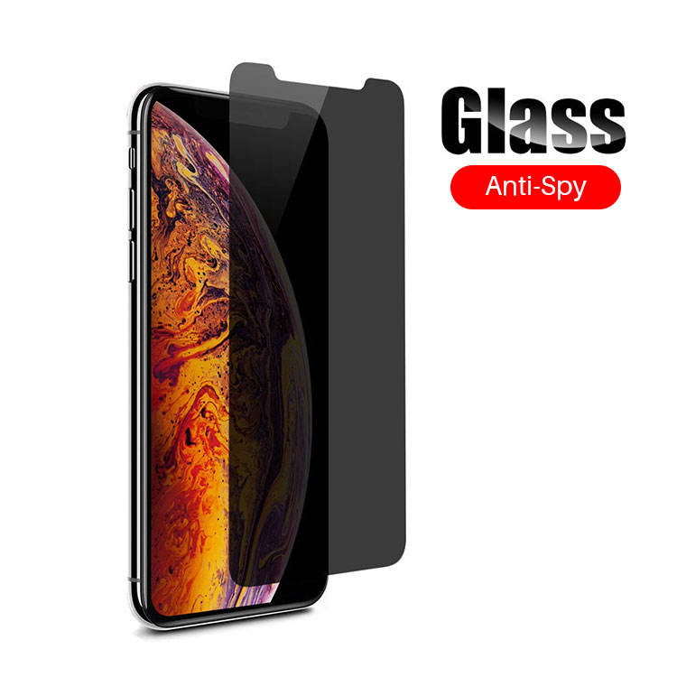 Full Cover Full Glue Antispy Privacy Screen Protector For Iphone 11 12 13 14 15 16 17 Pro Max Screen Protector - Buy For Iphone