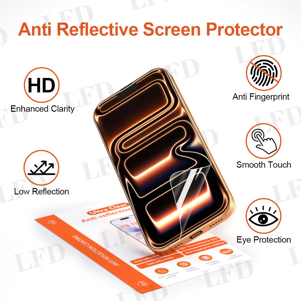 Lfd 01 Ar 95% High Light Transmittance Anti-scratch Pet Hydrogel Film Customizable Anti-reflective Screen Protectors Film - Buy
